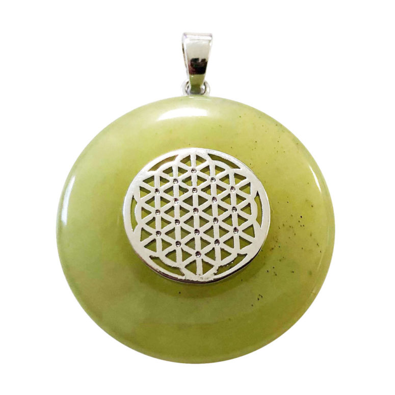 pendentif jade vert pi chinois