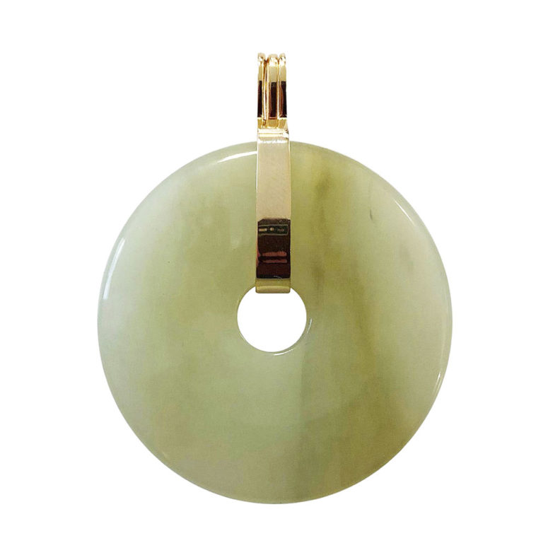 pendentif jade vert pi chinois