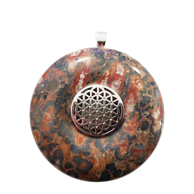 pendentif jaspe léopard pi chinois