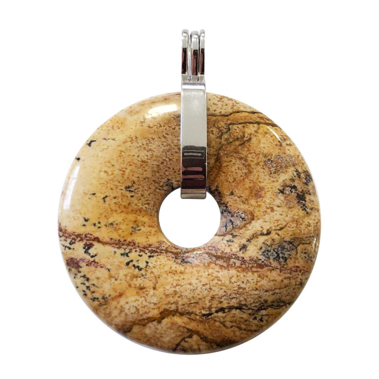 pendentif jaspe paysage pi chinois