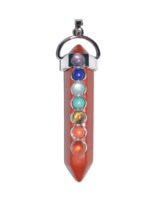 pendentif jaspe rouge 7 chakras