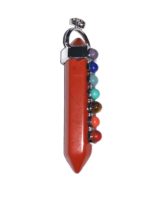 pendentif jaspe rouge 7 chakras