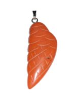 pendentif jaspe rouge aile d’ange