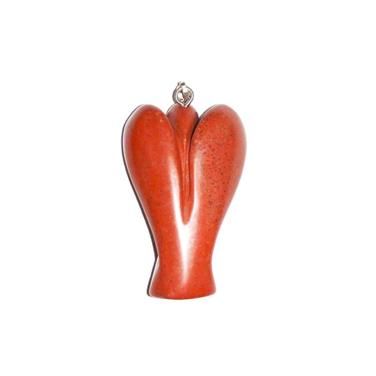 pendentif jaspe rouge ange