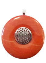 pendentif-jaspe-rouge-pi-chinois-donut-fleur-de-vie-40mm