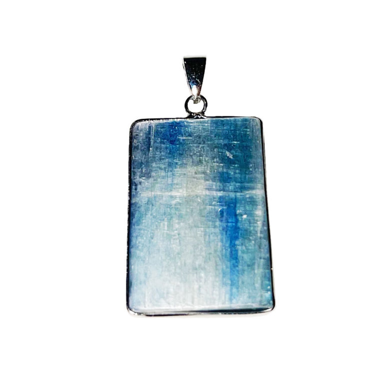 pendentif kyanite trapèze