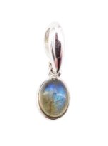 pendentif labradorite argent rhodie