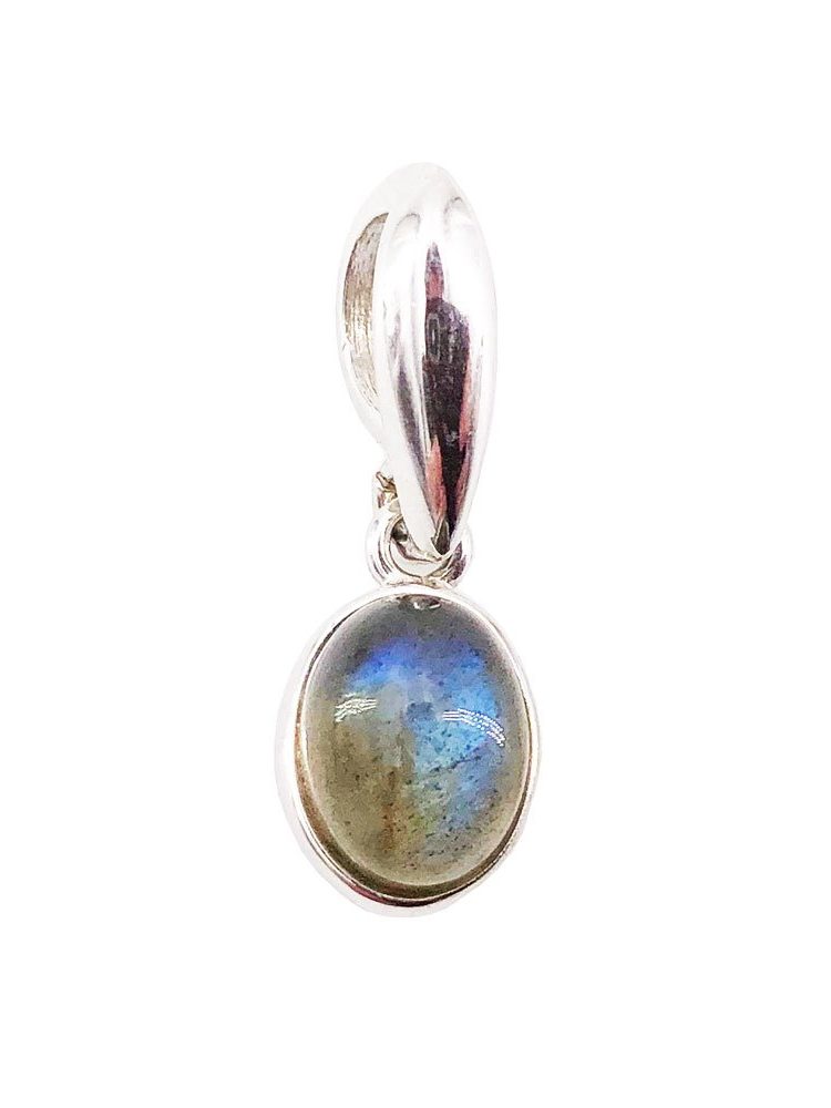 pendentif labradorite argent rhodie