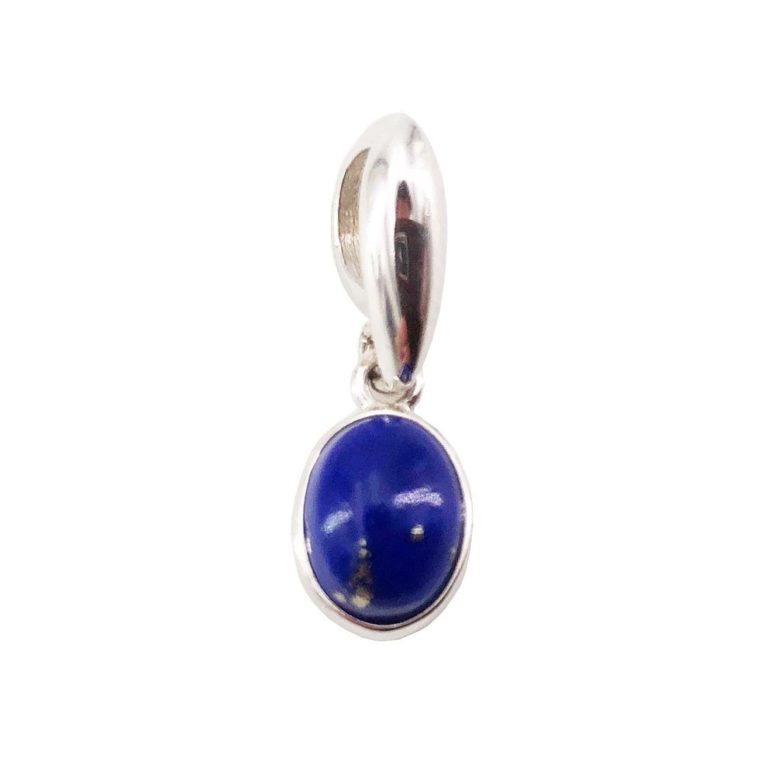 pendentif lapis lazuli argent rhodie