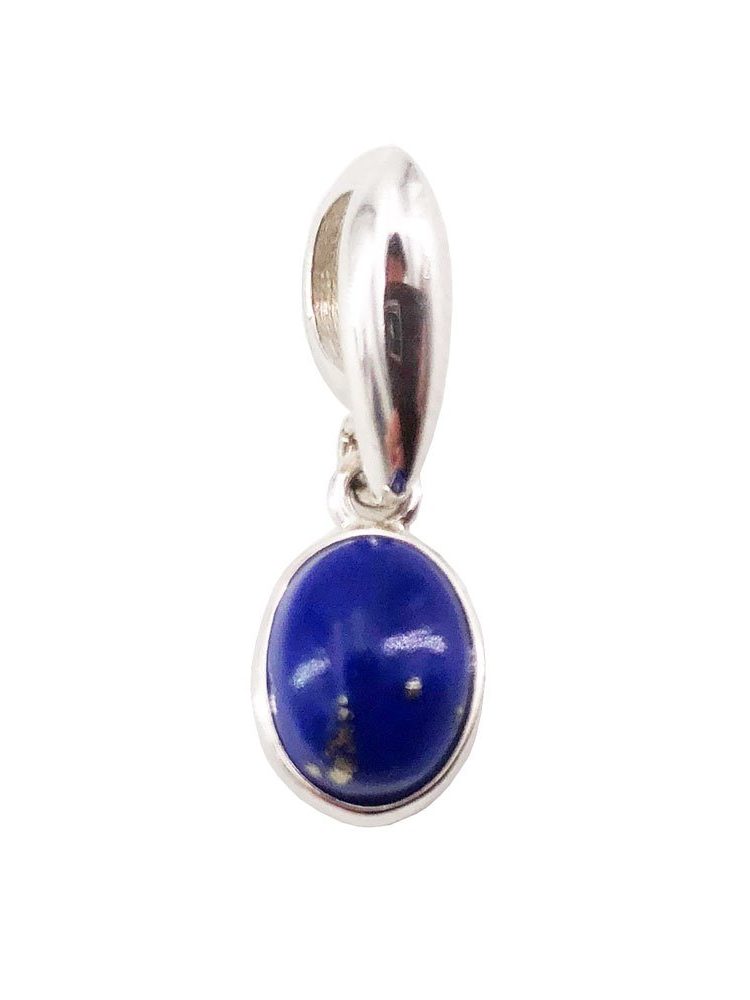 pendentif lapis lazuli argent rhodie