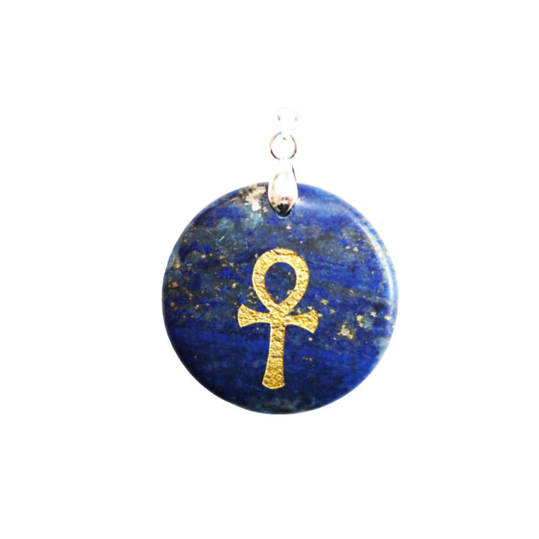 pendentif lapis lazuli croix égyptienne