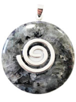 pendentif-larvikite-pi-chinois-donut-spirale-argentee-40mm