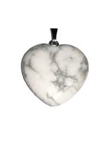 pendentif magnésite coeur