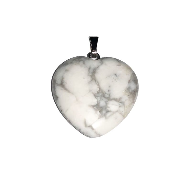 pendentif magnésite coeur