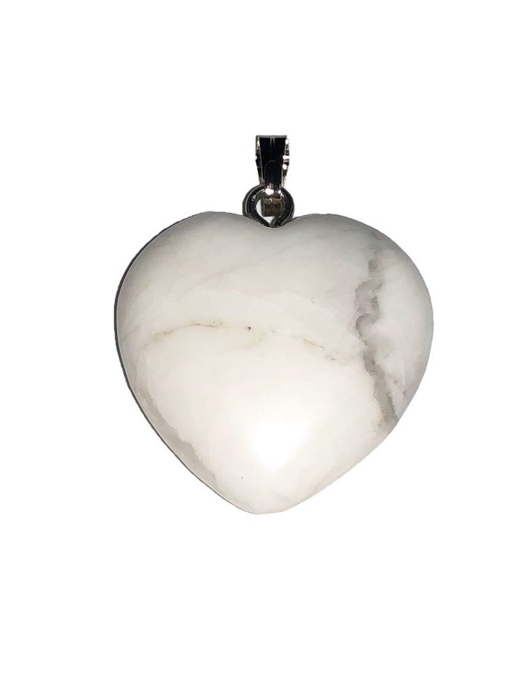 pendentif magnésite coeur