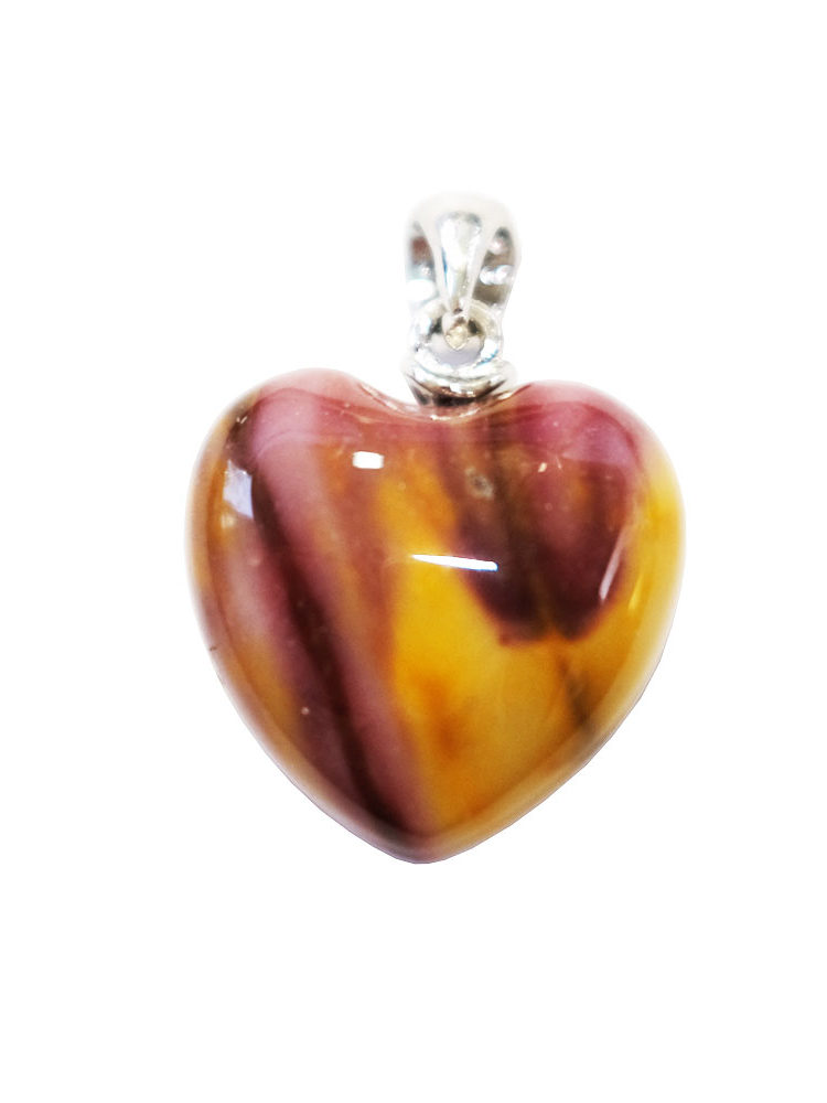 pendentif mookaite petit coeur