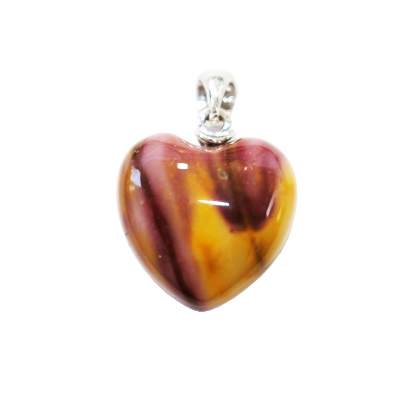 pendentif mookaite petit coeur