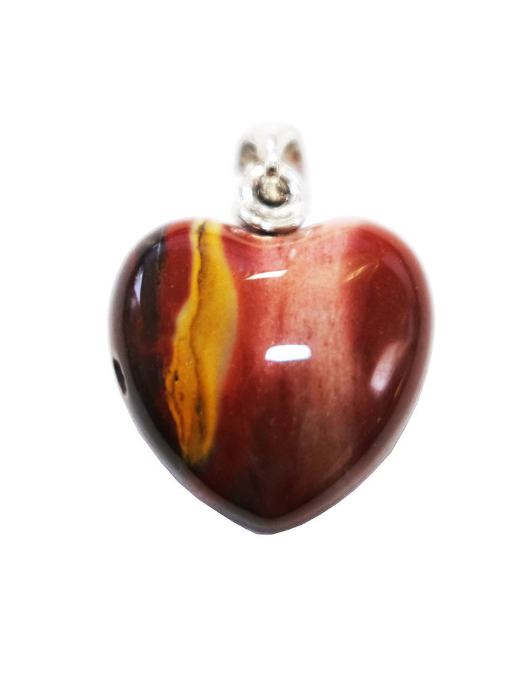 pendentif mookaite petit coeur