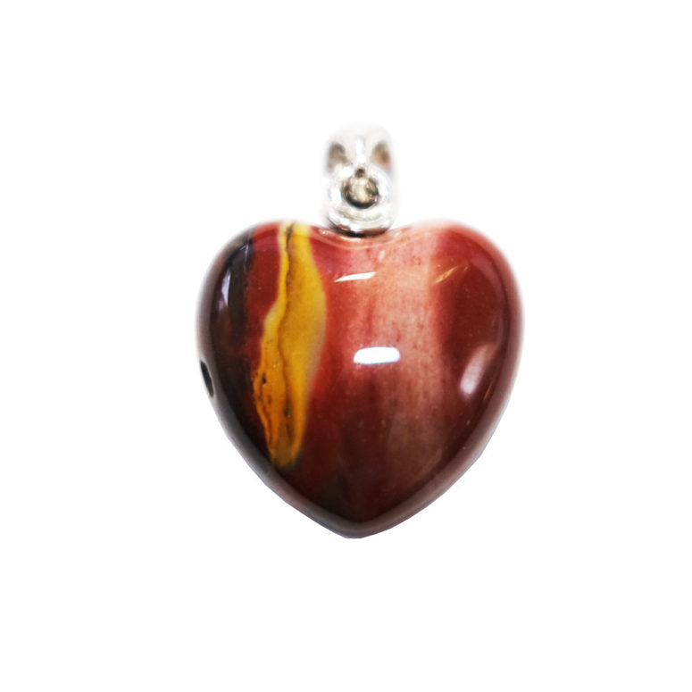 pendentif mookaite petit coeur