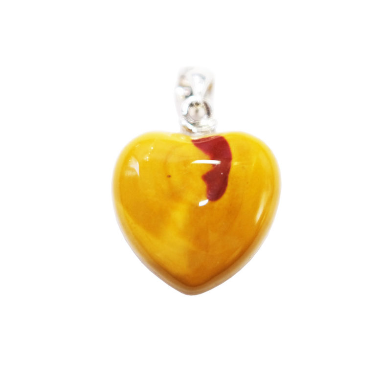 pendentif mookaite petit coeur