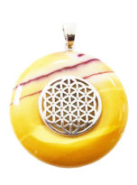 pendentif-mookaite-pi-chinois-donut-fleur-de-vie-30mm