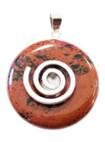 pendentif-obsidienne-acajou-pi-chinois-donut-spirale-argentee-30mm