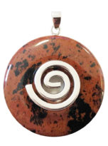 pendentif-obsidienne-acajou-pi-chinois-donut-spirale-argentee-40mm