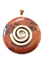 pendentif-obsidienne-acajou-pi-chinois-donut-spirale-doree-30mm