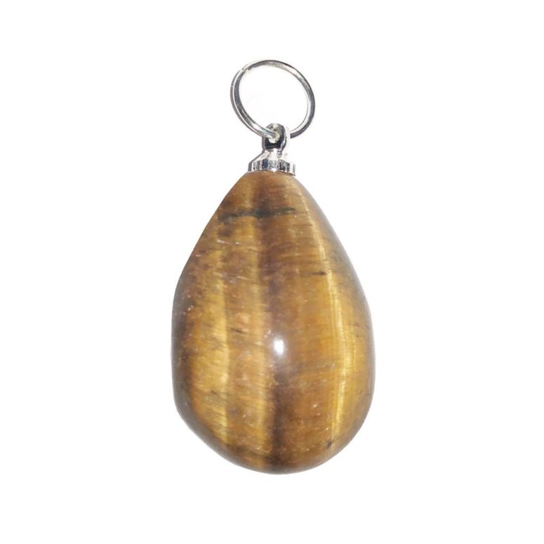 pendentif oeil de tigre goutte eau