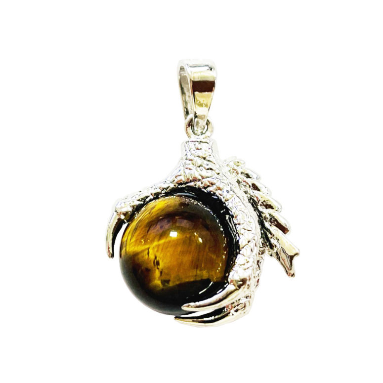 Pendentif Oeil de tigre Main de Dragon