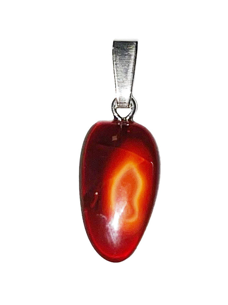 pendentif opale de feu pierre roulée