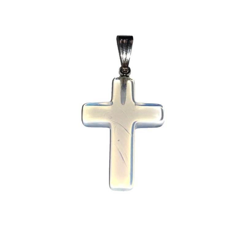 pendentif opale synthétique croix