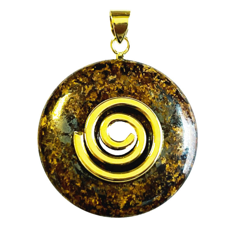 Pendentif Bronzite - PI chinois ou Donut