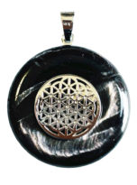 pendentif-pi-chinois-donut-hypersthene-fleur-de-vie-30mm