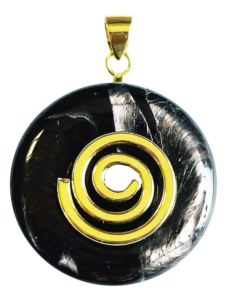 Pendentif Hypersthène - PI chinois ou Donut