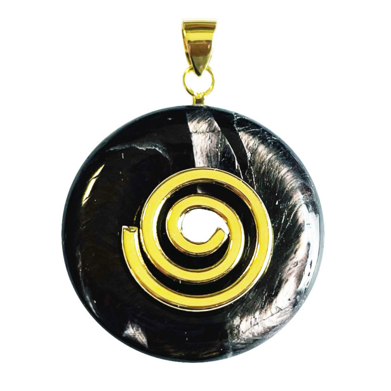 Pendentif Hypersthène - PI chinois ou Donut