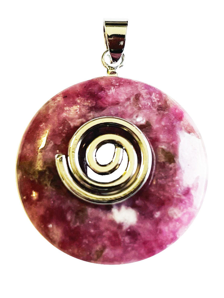 Pendentif Lépidolite - PI chinois ou Donut