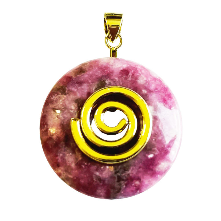 Pendentif Lépidolite - PI chinois ou Donut