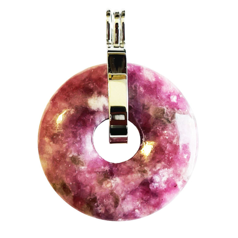 Pendentif Lépidolite - PI chinois ou Donut