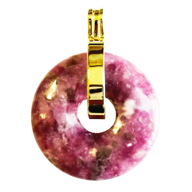 Pendentif Lépidolite - PI chinois ou Donut