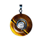 Pendentif Oeil de tigre - PI chinois ou Donut