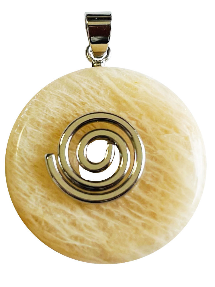 Pendentif Pierre de Lune - PI chinois ou Donut