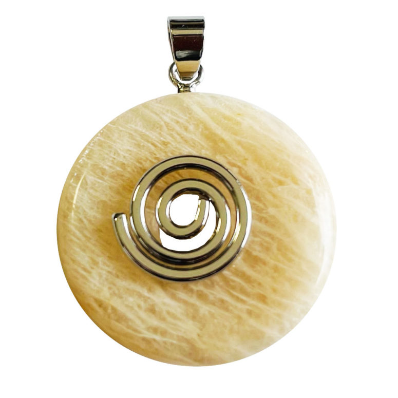 Pendentif Pierre de Lune - PI chinois ou Donut