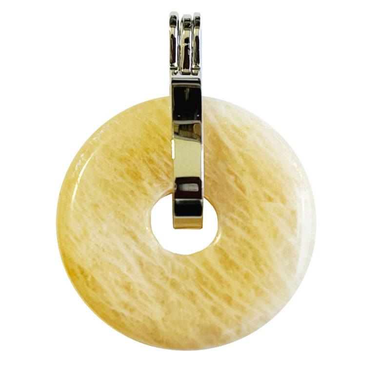 Pendentif Pierre de Lune - PI chinois ou Donut