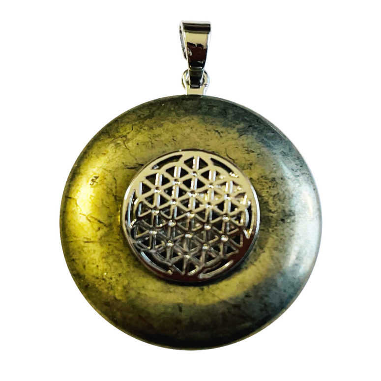 Pendentif Pyrite - PI chinois ou Donut