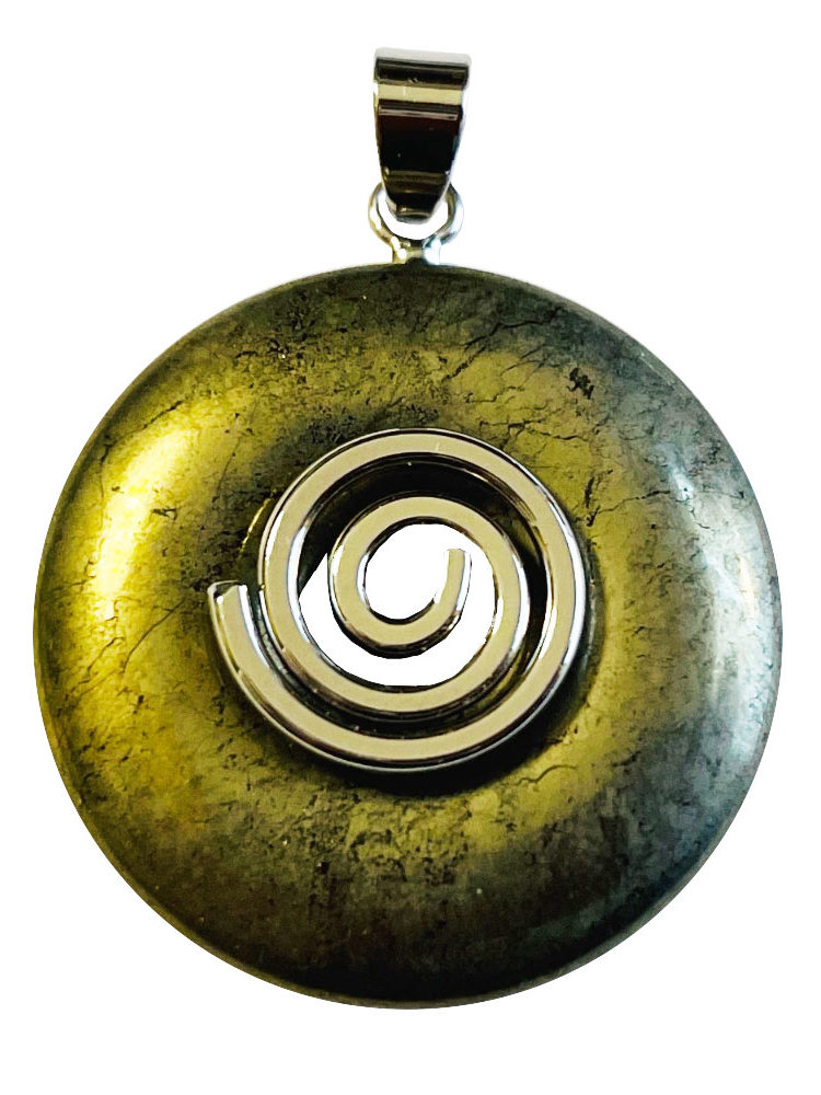 Pendentif Pyrite - PI chinois ou Donut