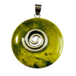 Pendentif Serpentine - PI chinois ou Donut