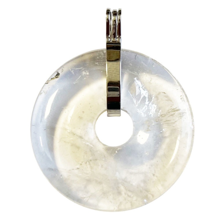 Pendentif Cristal de Roche - PI chinois ou Donut