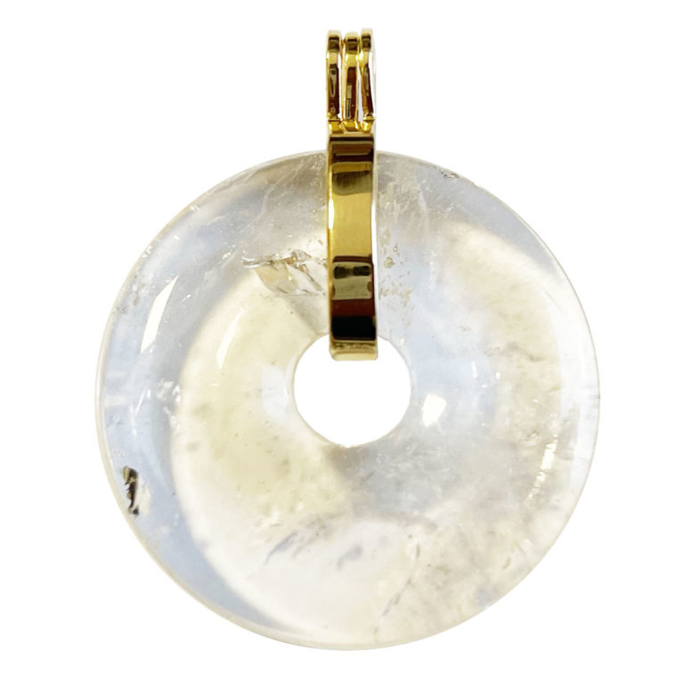 Pendentif Cristal de Roche - PI chinois ou Donut