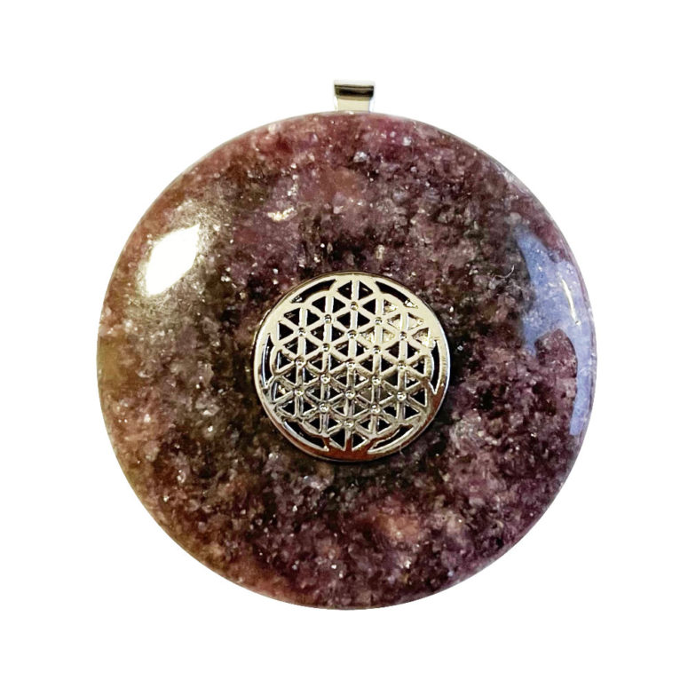 Pendentif Lépidolite - PI chinois ou Donut